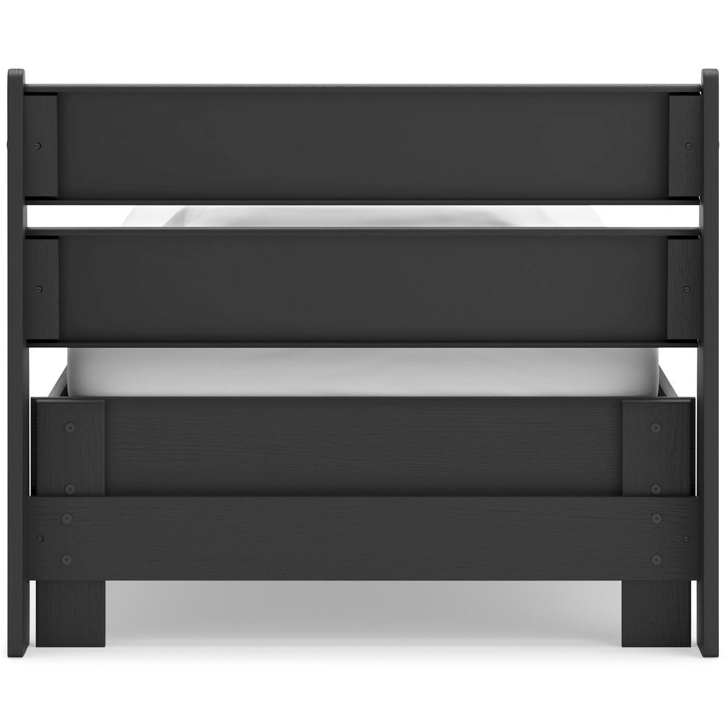 Socalle Twin Panel Headboard In Black EB1865155