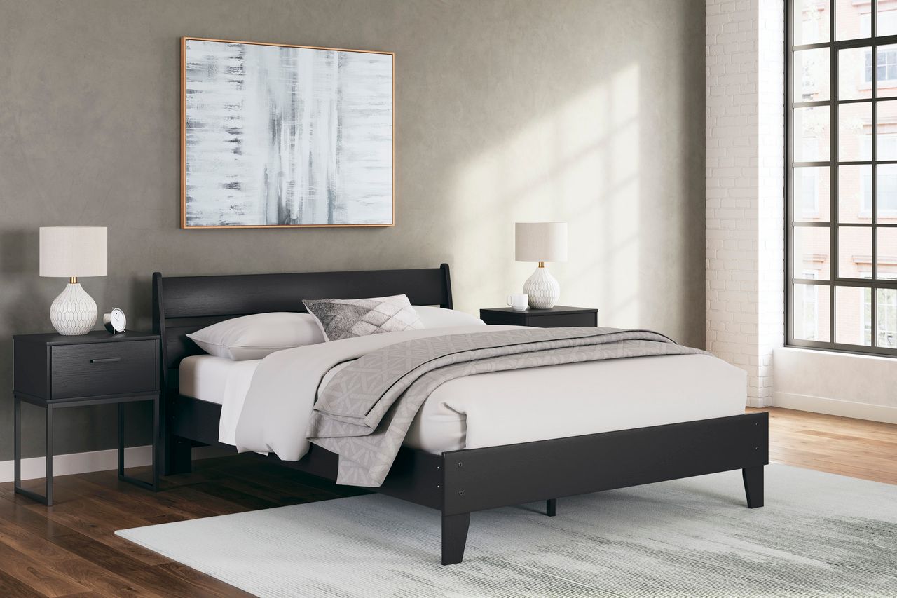 Socalle Queen Panel Headboard In Black EB1865157