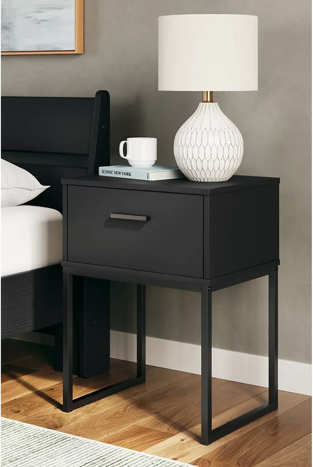 Socalle Nightstand In Black EB1865291