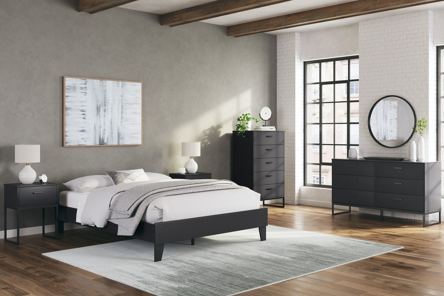 Socalle Nightstand In Black EB1865291