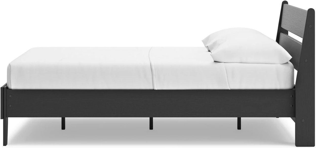 Socalle Full Panel Platform Bed In Black EB1865B2
