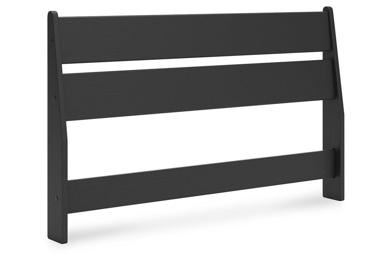 Socalle Full Panel Platform Bed In Black EB1865B2