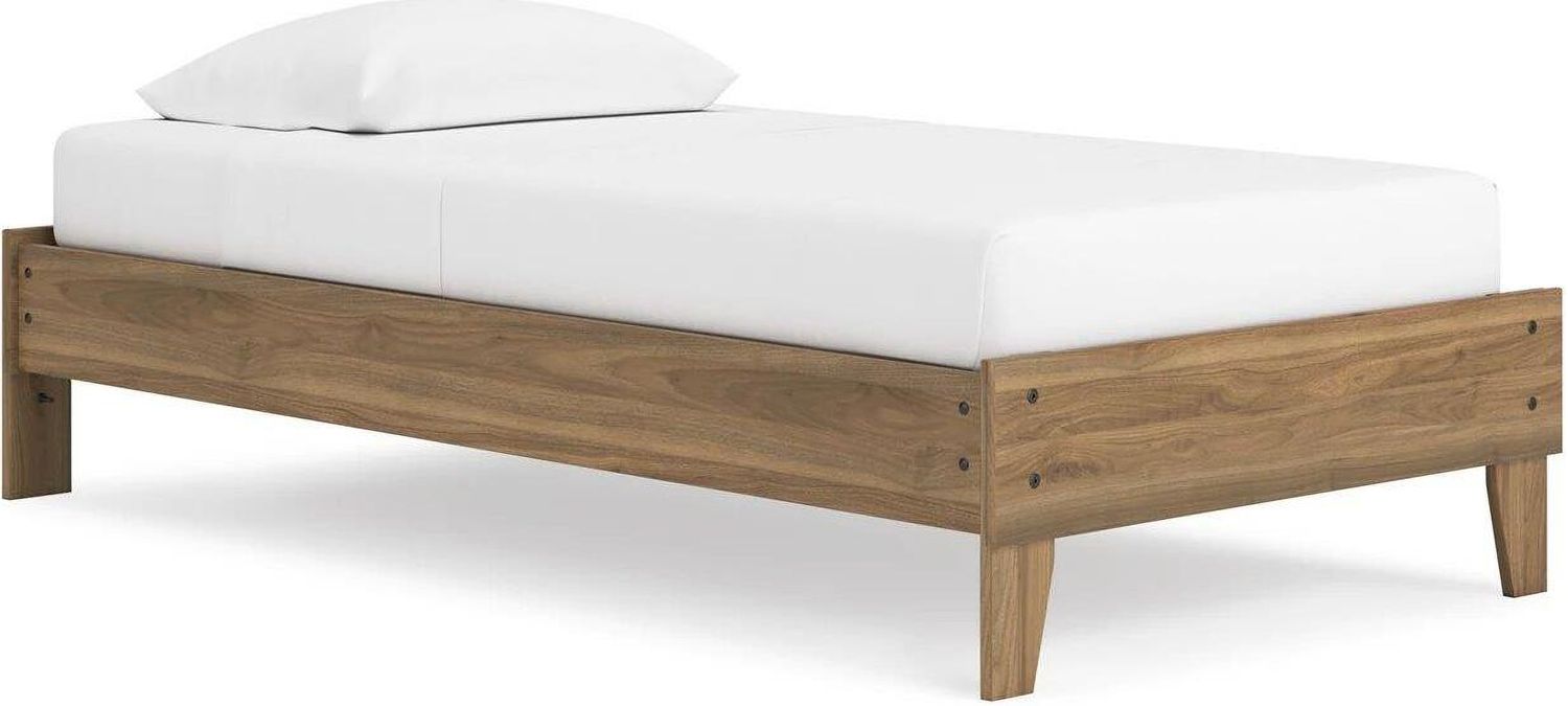 Deanlow Twin Platform Bed In Honey EB1866111