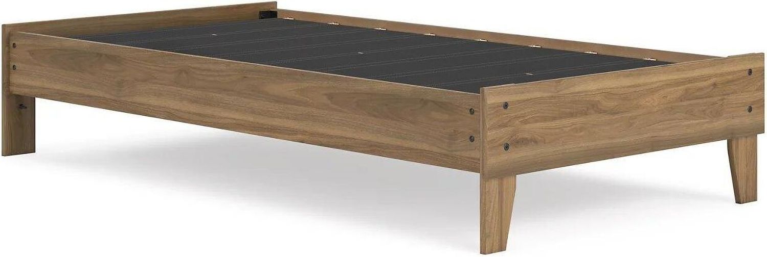 Deanlow Twin Platform Bed In Honey EB1866111