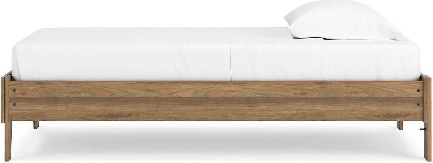 Deanlow Twin Platform Bed In Honey EB1866111