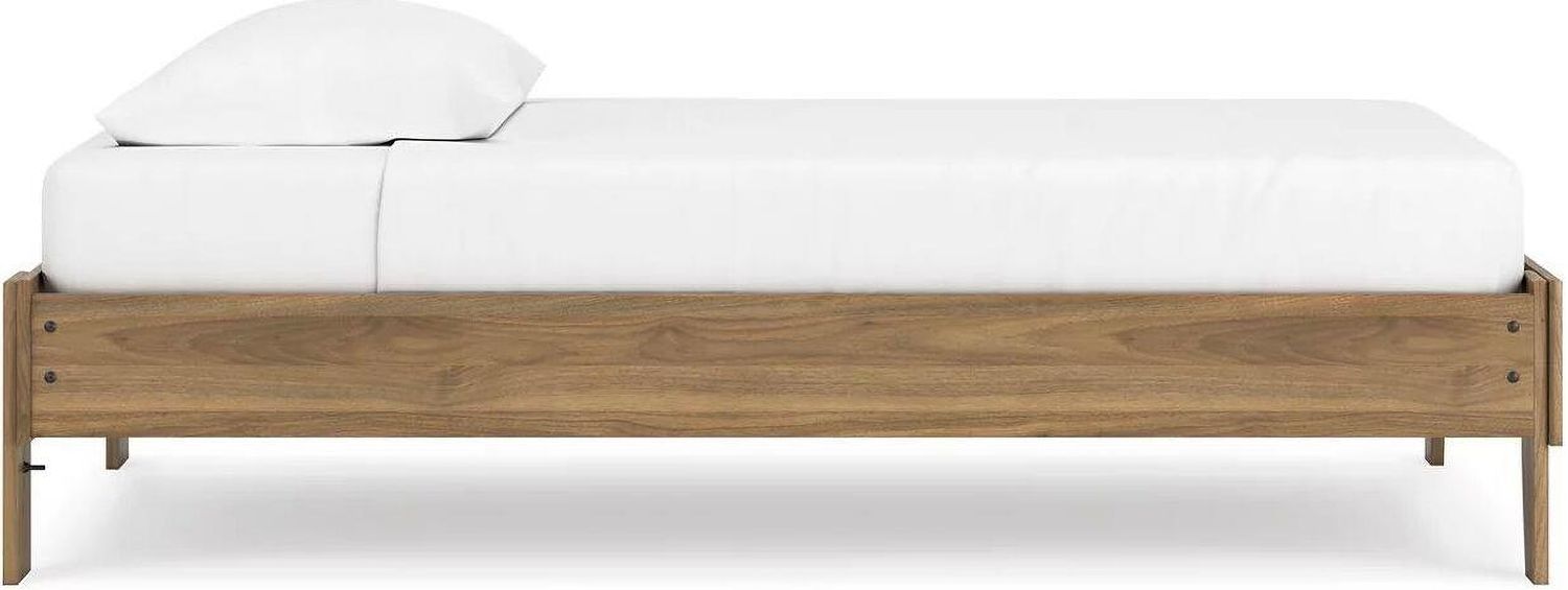 Deanlow Twin Platform Bed In Honey EB1866111