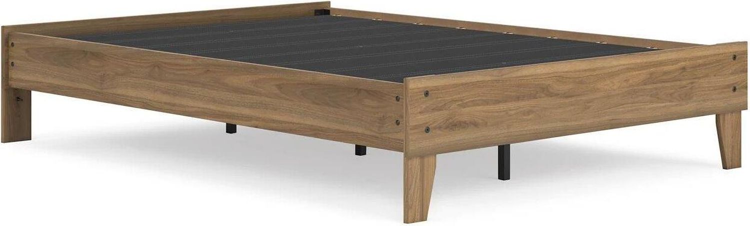 Deanlow Full Platform Bed In Honey EB1866112