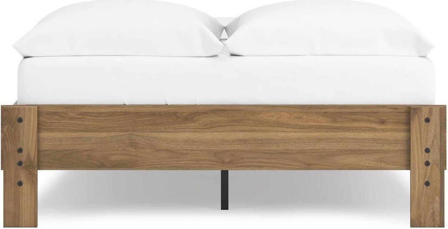 Deanlow Full Platform Bed In Honey EB1866112