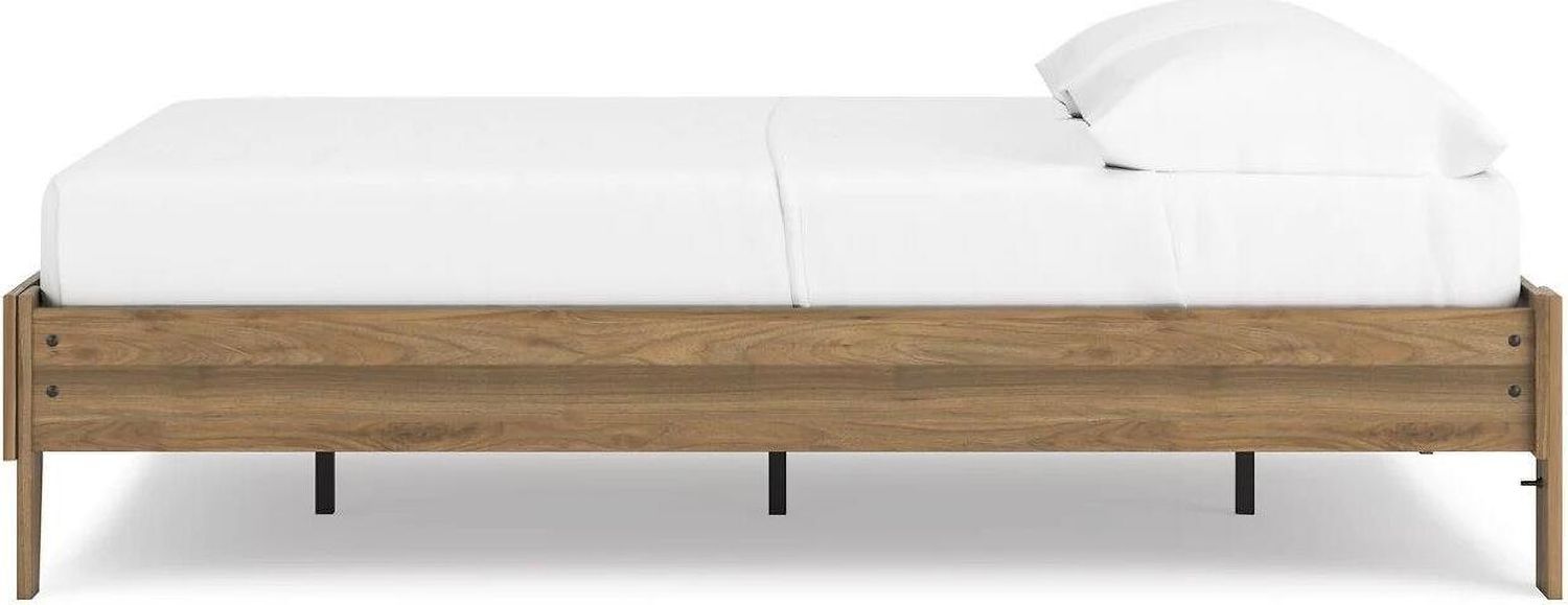 Deanlow Full Platform Bed In Honey EB1866112
