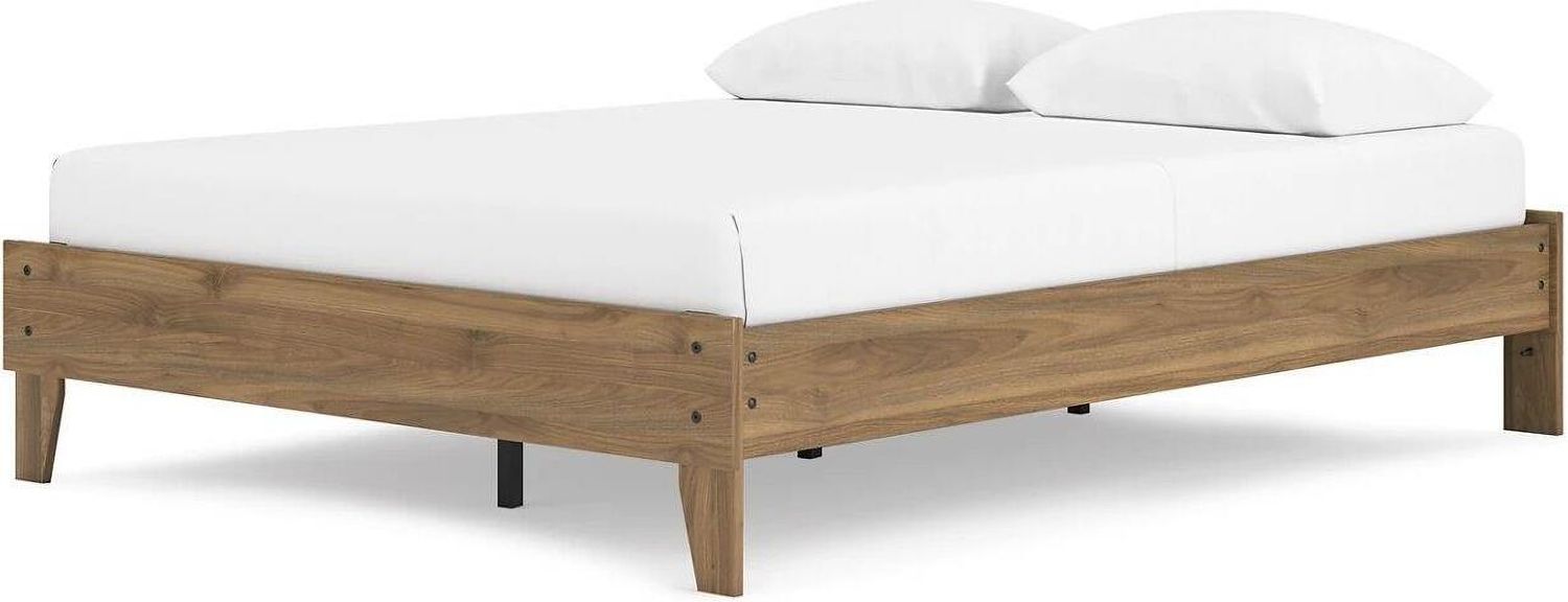 Deanlow Queen Platform Bed In Honey EB1866113