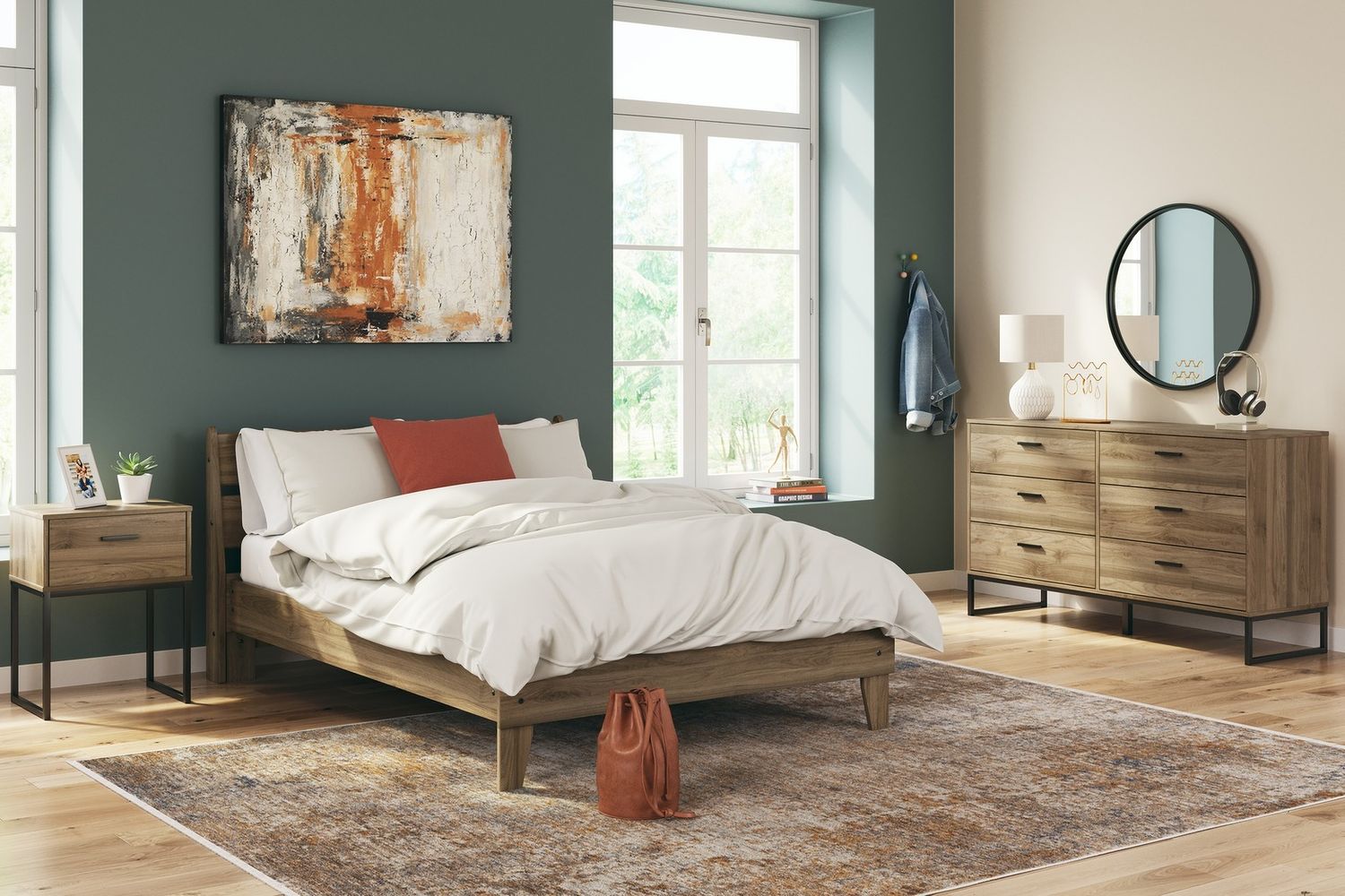 Deanlow Nightstand In Honey EB1866291