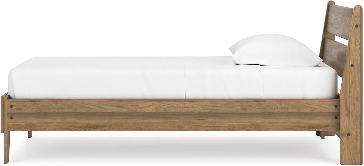 Deanlow Twin Panel Bed In Honey EB1866B1
