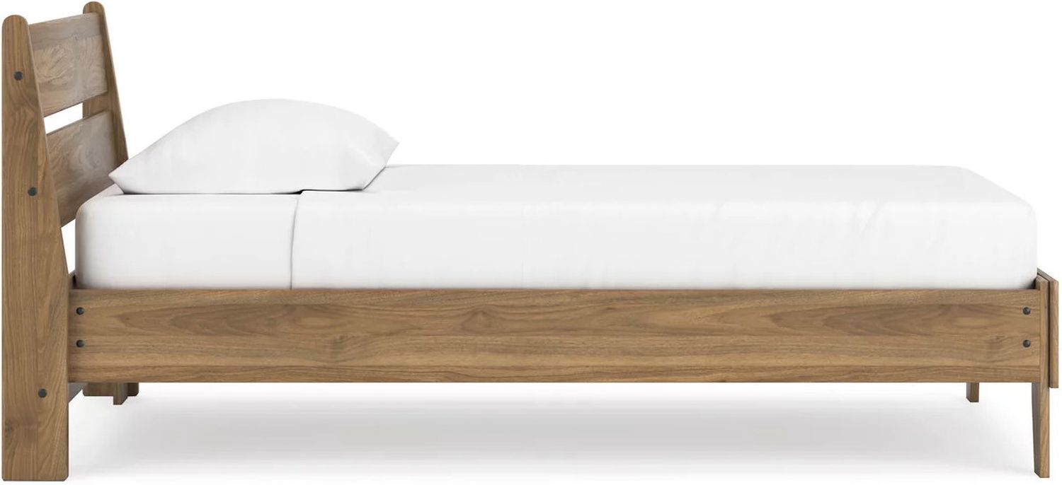 Deanlow Twin Panel Bed In Honey EB1866B1