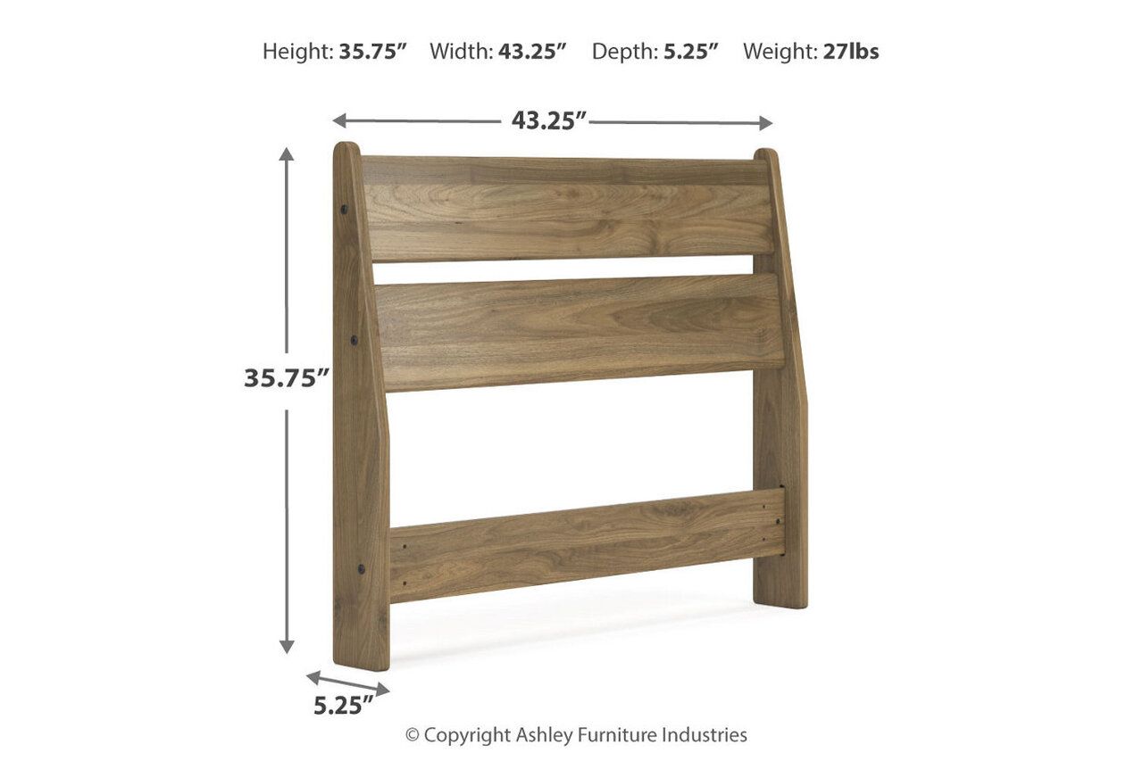 Deanlow Twin Panel Bed In Honey EB1866B1