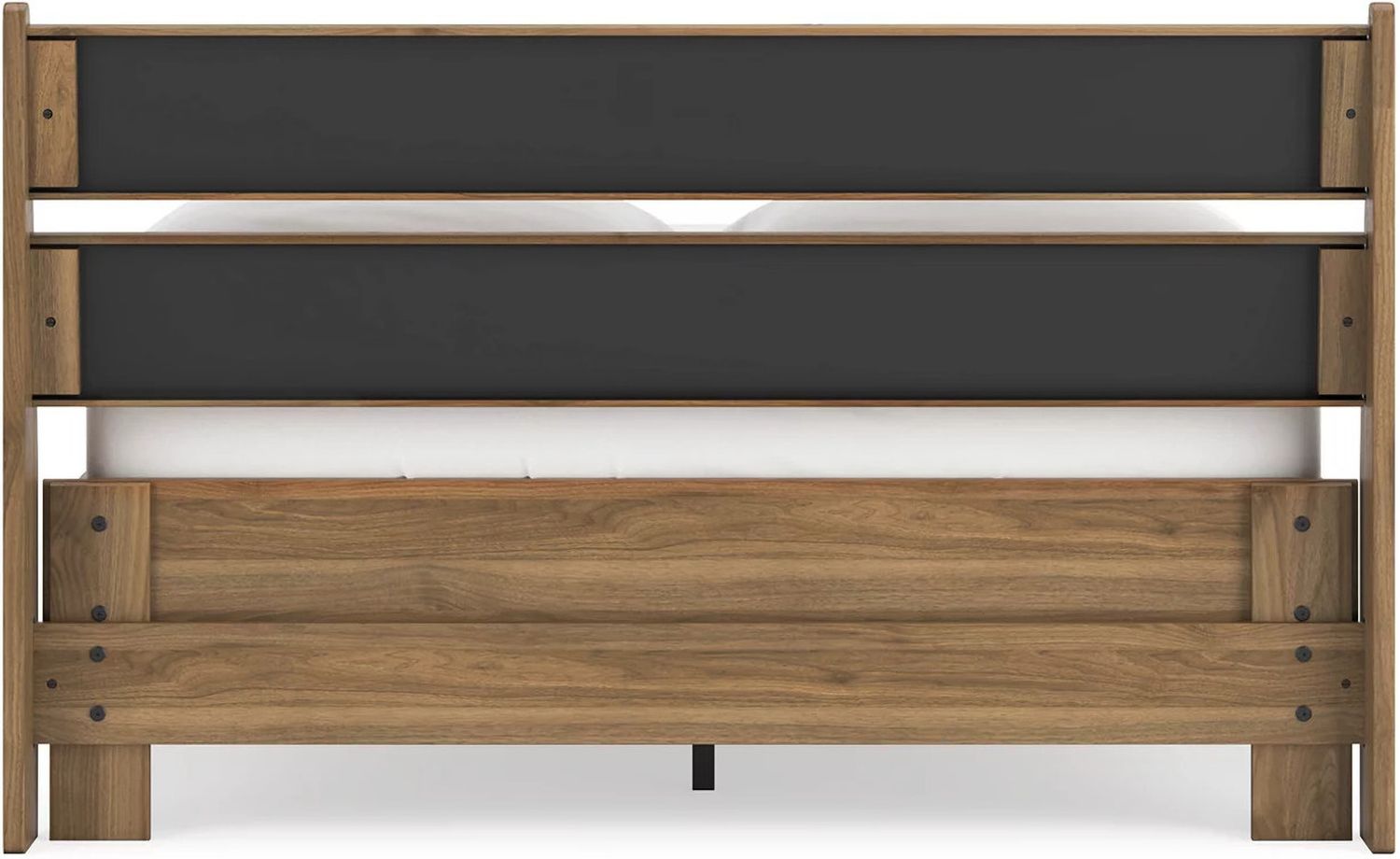 Deanlow Full Platform Panel Bed In Honey EB1866B2