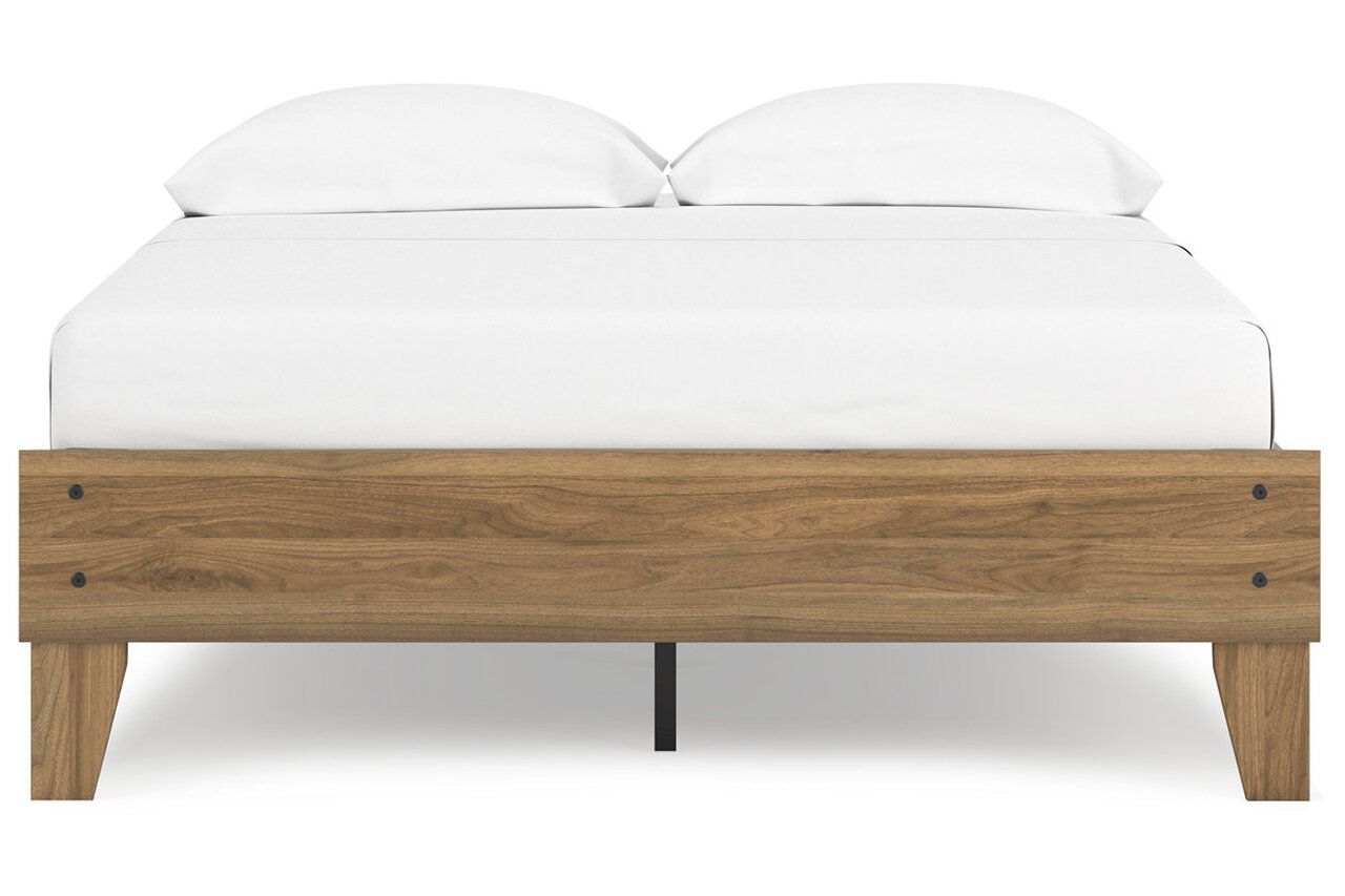 Deanlow Full Platform Panel Bed In Honey EB1866B2