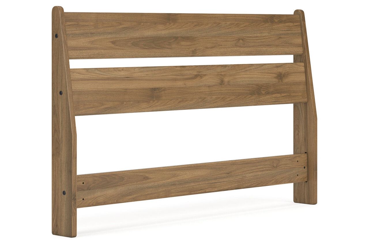 Deanlow Full Platform Panel Bed In Honey EB1866B2