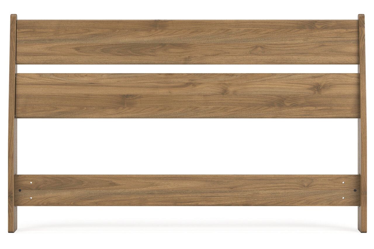 Deanlow Full Platform Panel Bed In Honey EB1866B2