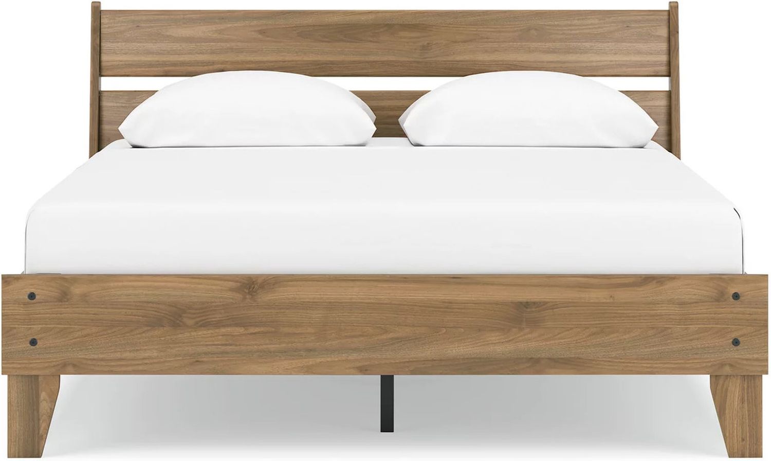 Deanlow Queen Platform Panel Bed In Honey EB1866B3