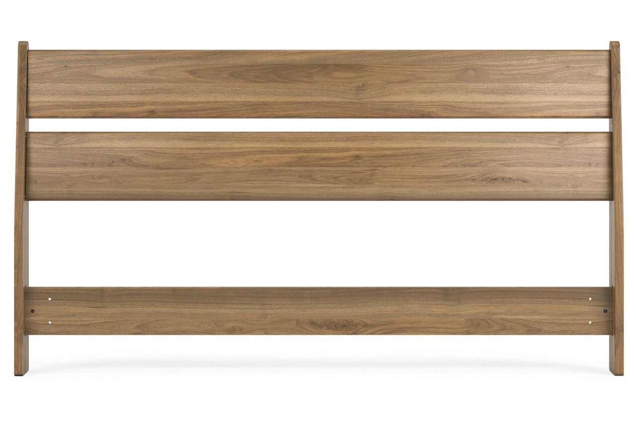 Deanlow Queen Platform Panel Bed In Honey EB1866B3
