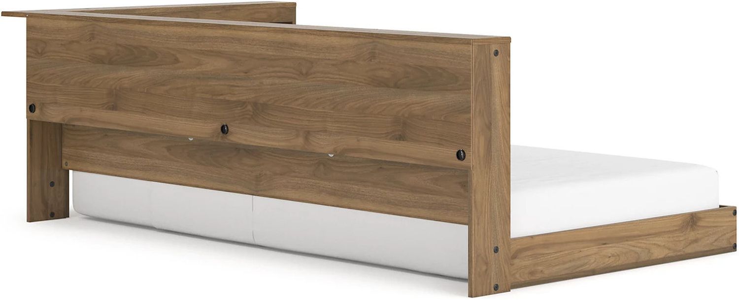 Deanlow Twin Bookcase Storage Bed In Honey EB1866B4