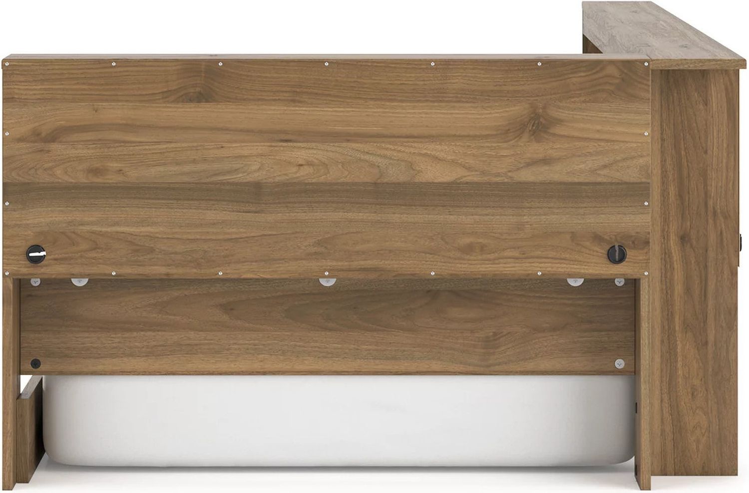 Deanlow Twin Bookcase Storage Bed In Honey EB1866B4