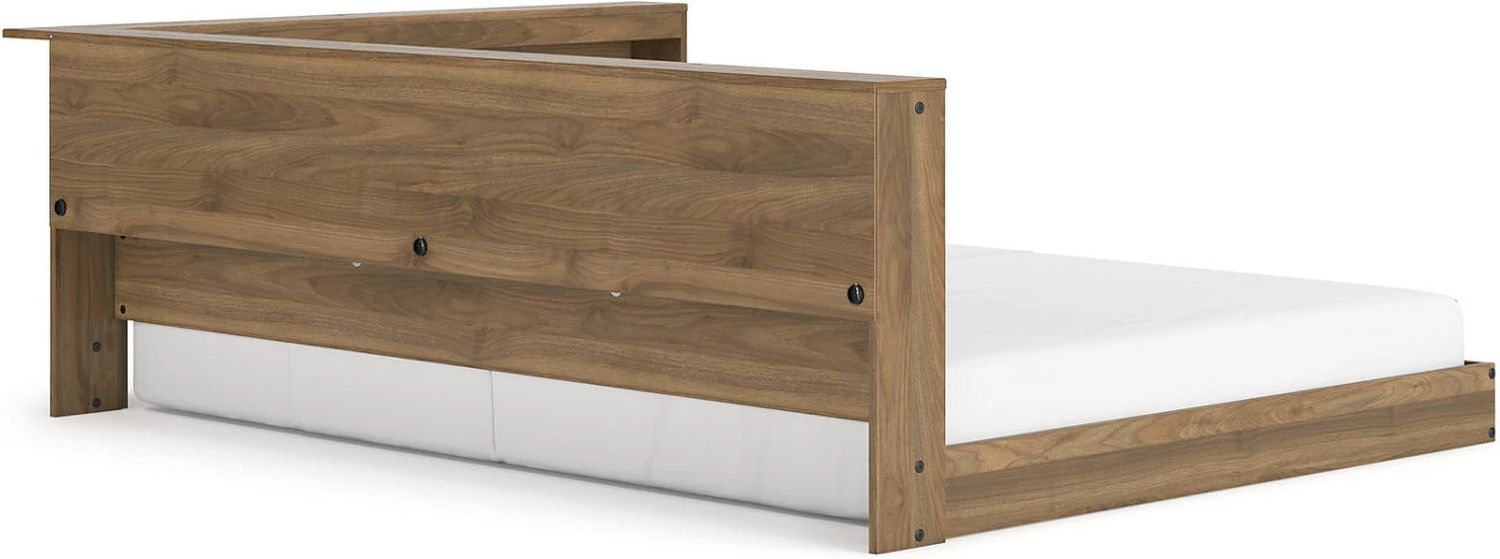 Deanlow Full Bookcase Storage Bed In Honey EB1866B5