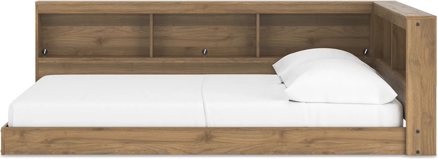 Deanlow Full Bookcase Storage Bed In Honey EB1866B5