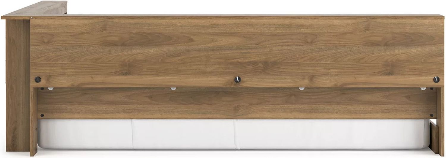 Deanlow Full Bookcase Storage Bed In Honey EB1866B5