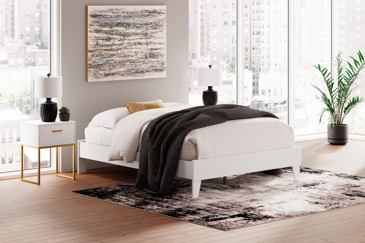 Socalle Queen Platform Bed In Two-tone EB1867113