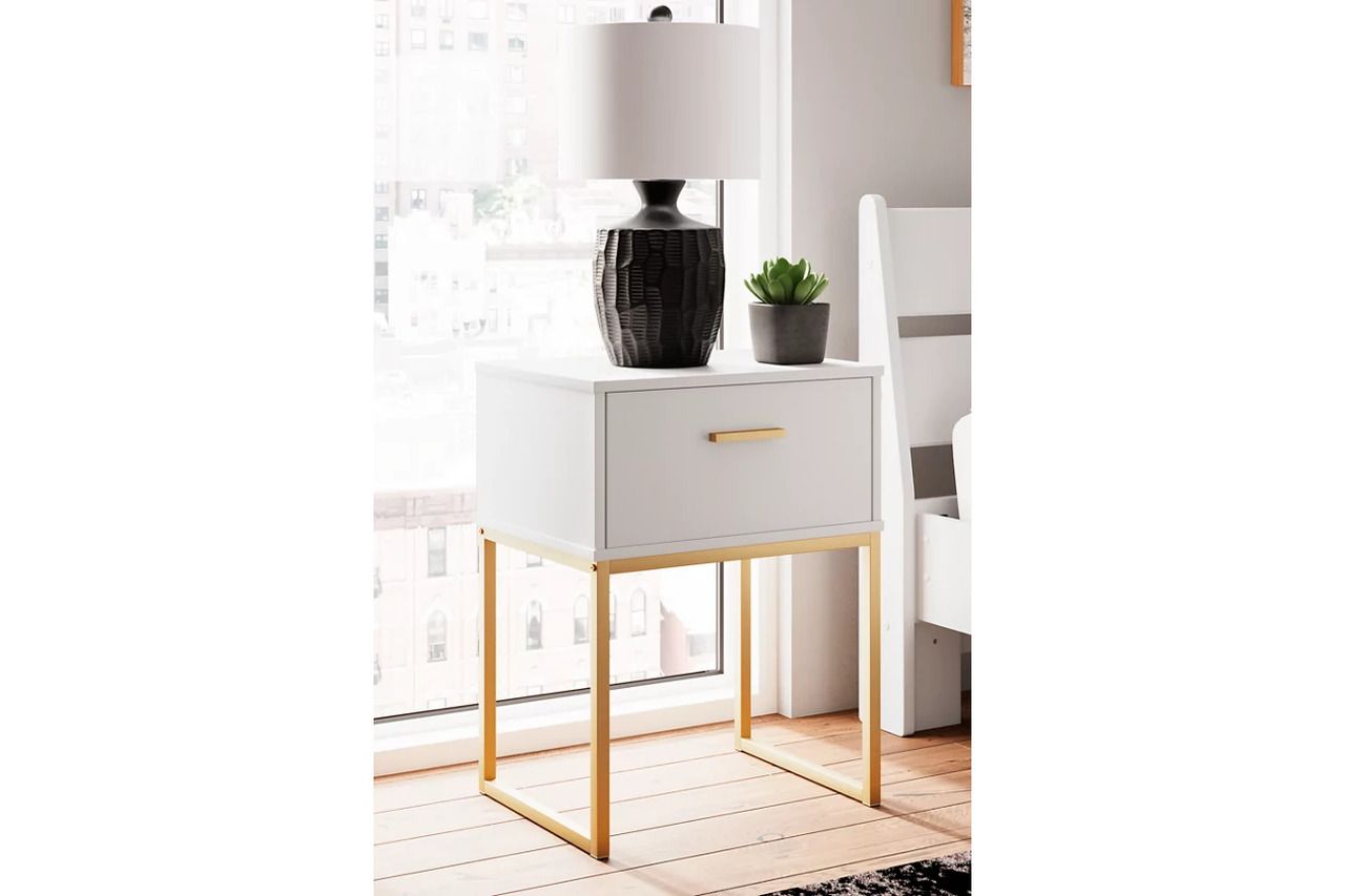 Socalle Nightstand In Two-tone EB1867291