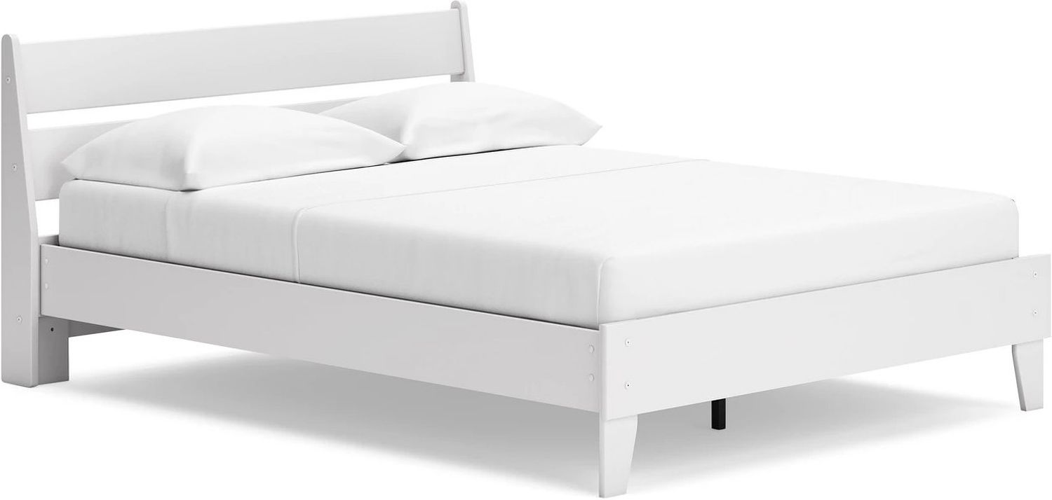 Socalle Queen Panel Platform Bed In Two-tone EB1867B3