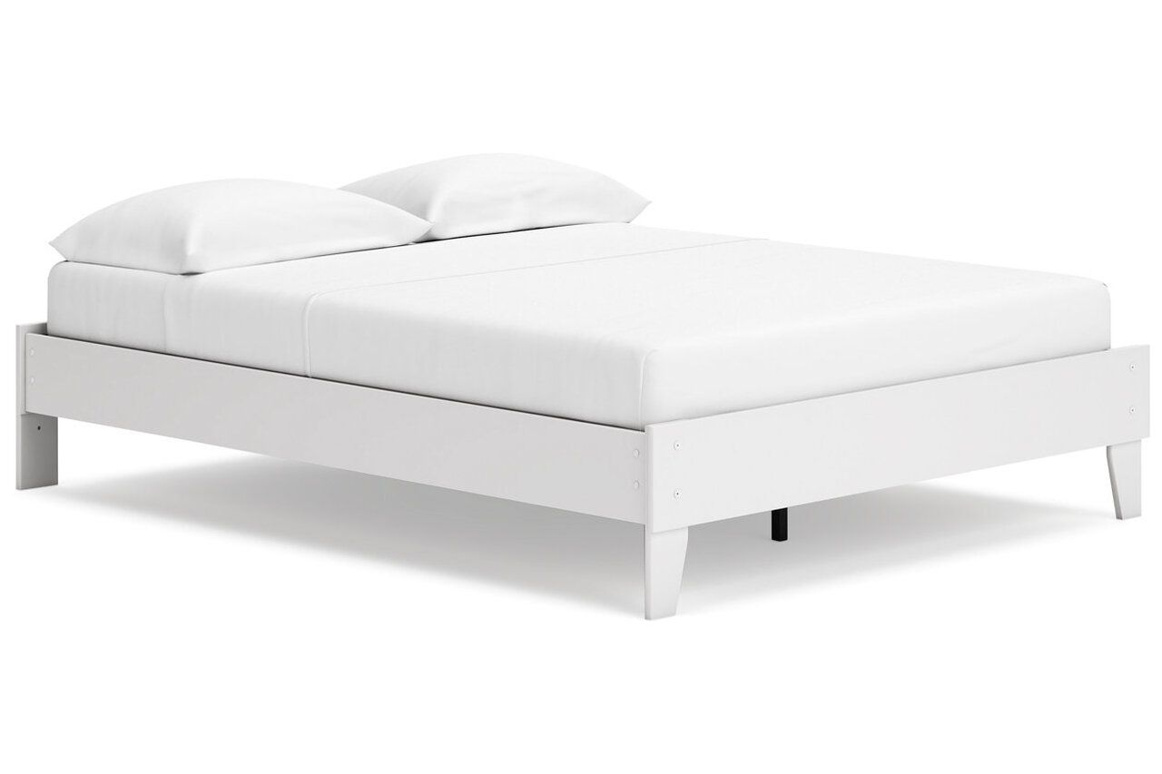 Socalle Queen Panel Platform Bed In Two-tone EB1867B3
