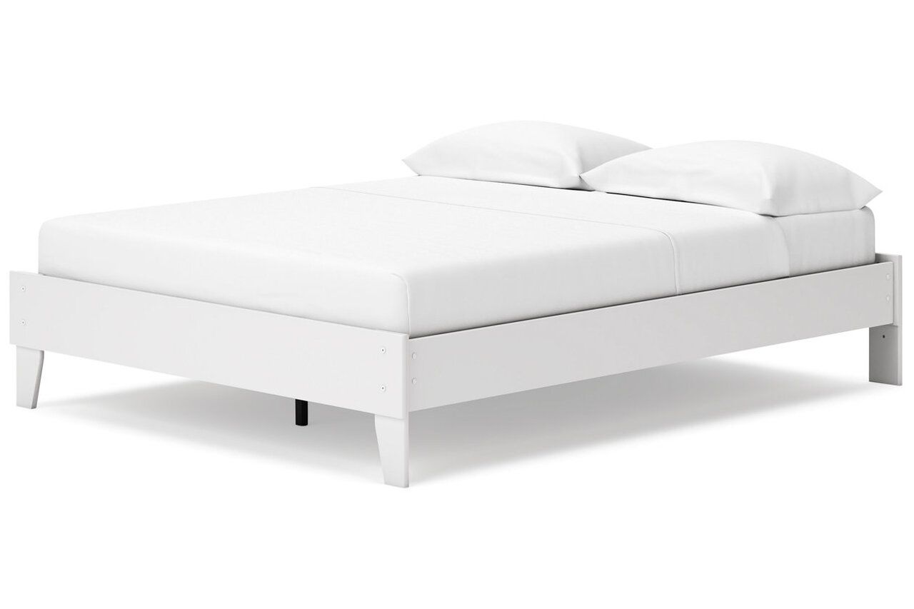 Socalle Queen Panel Platform Bed In Two-tone EB1867B3
