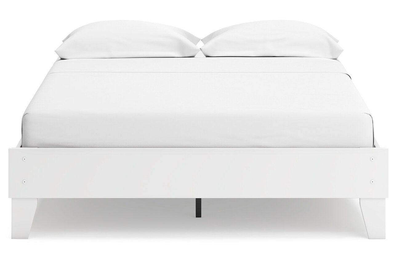 Socalle Queen Panel Platform Bed In Two-tone EB1867B3