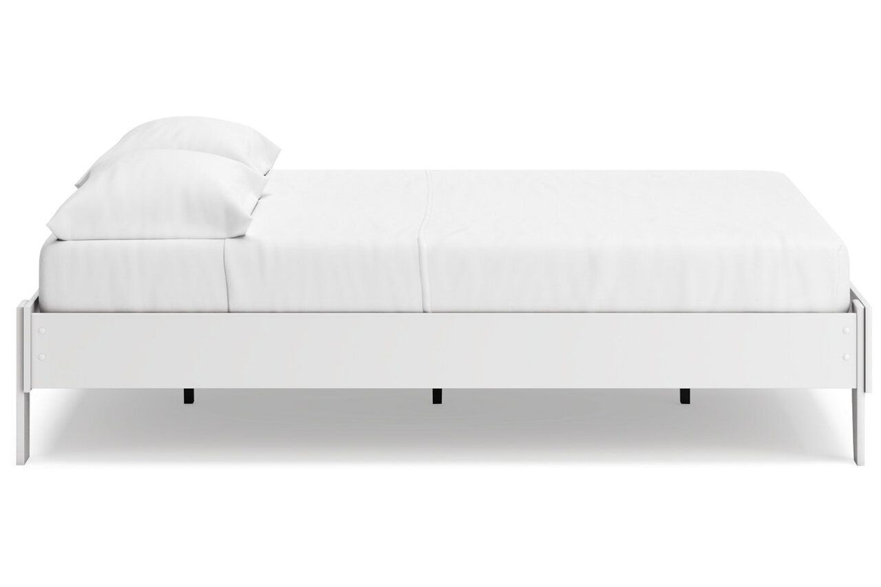 Socalle Queen Panel Platform Bed In Two-tone EB1867B3