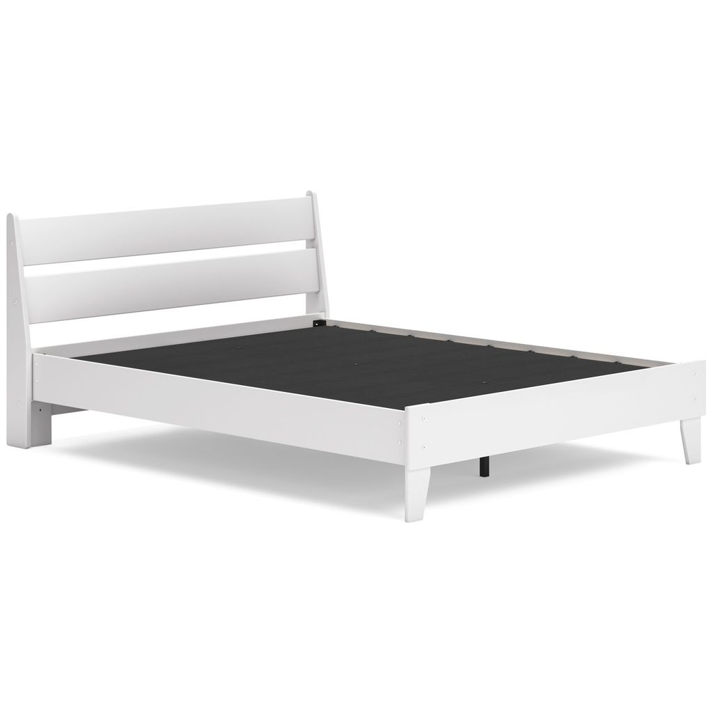 Socalle Queen Panel Platform Bed In Two-tone EB1867B3