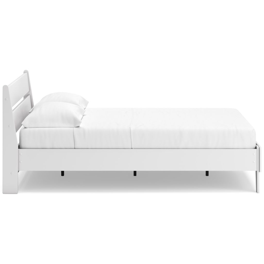 Socalle Queen Panel Platform Bed In Two-tone EB1867B3