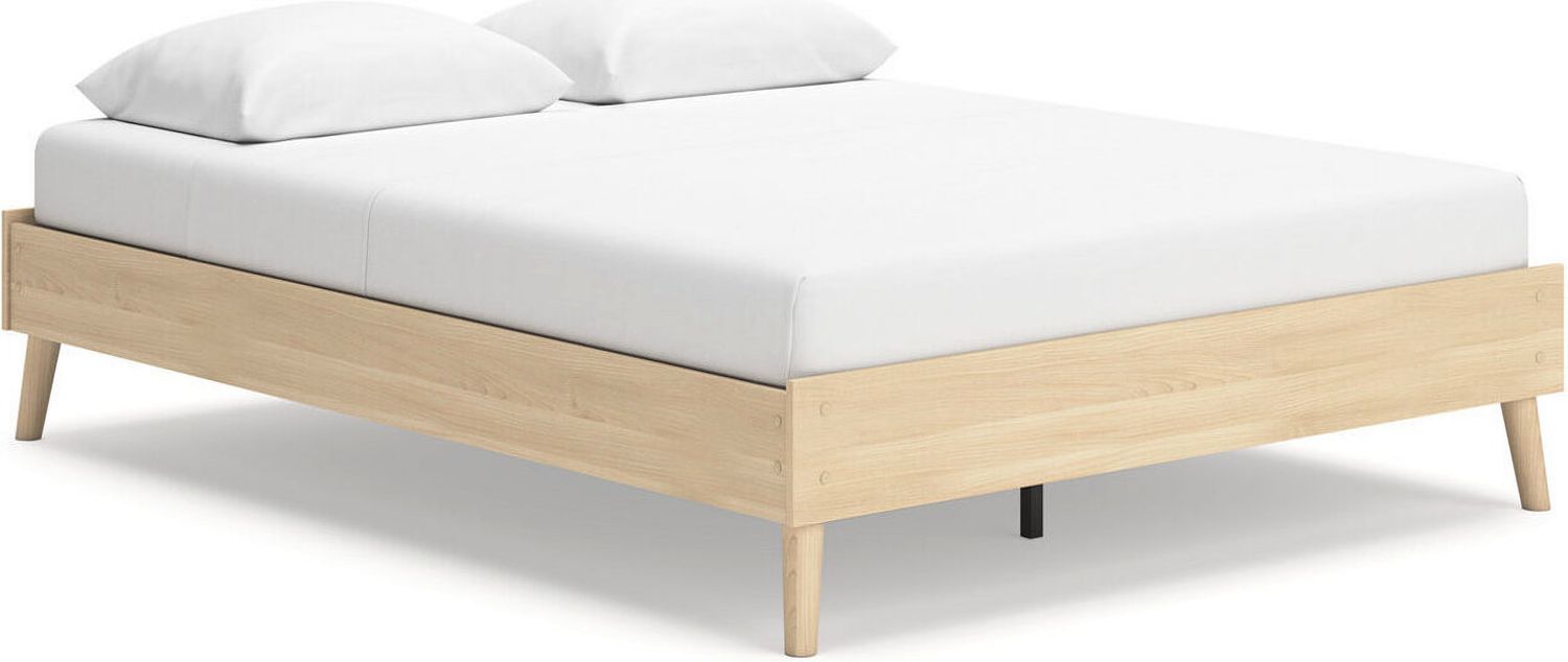 Cabinella Queen Platform Bed In Tan EB2444113