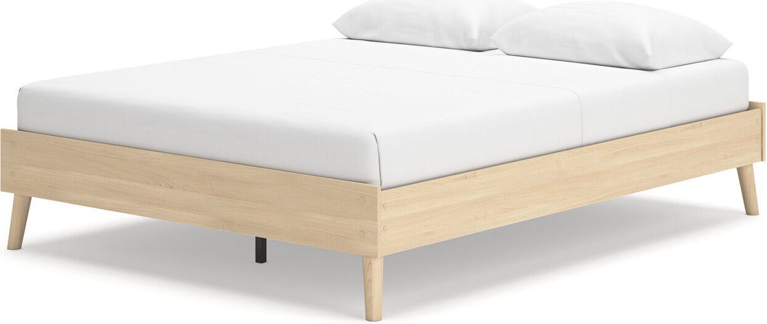 Cabinella Queen Platform Bed In Tan EB2444113