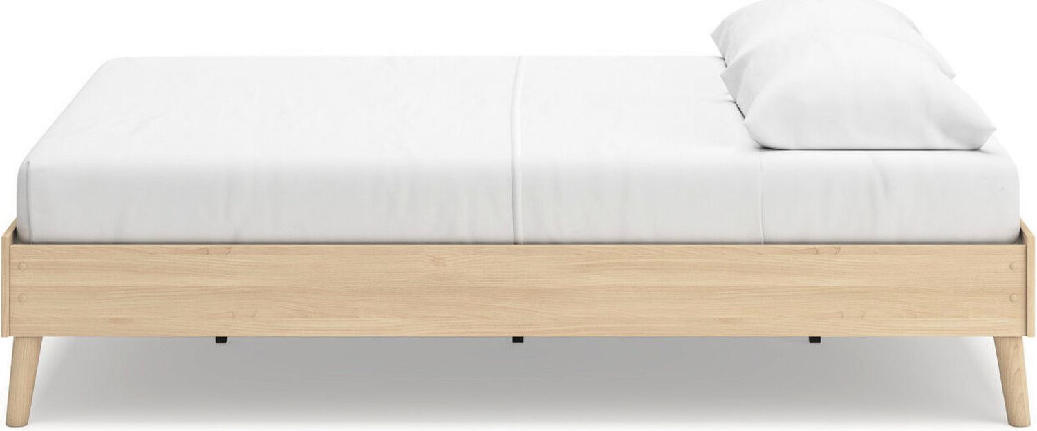 Cabinella Queen Platform Bed In Tan EB2444113