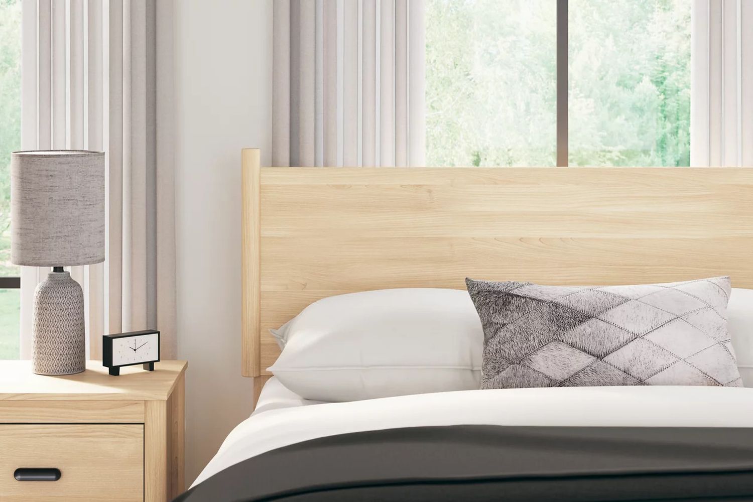 Cabinella Full Panel Headboard In Tan EB2444156