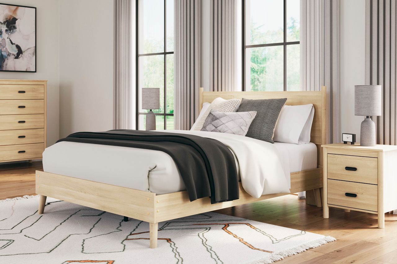 Cabinella Queen Panel Headboard In Tan EB2444157
