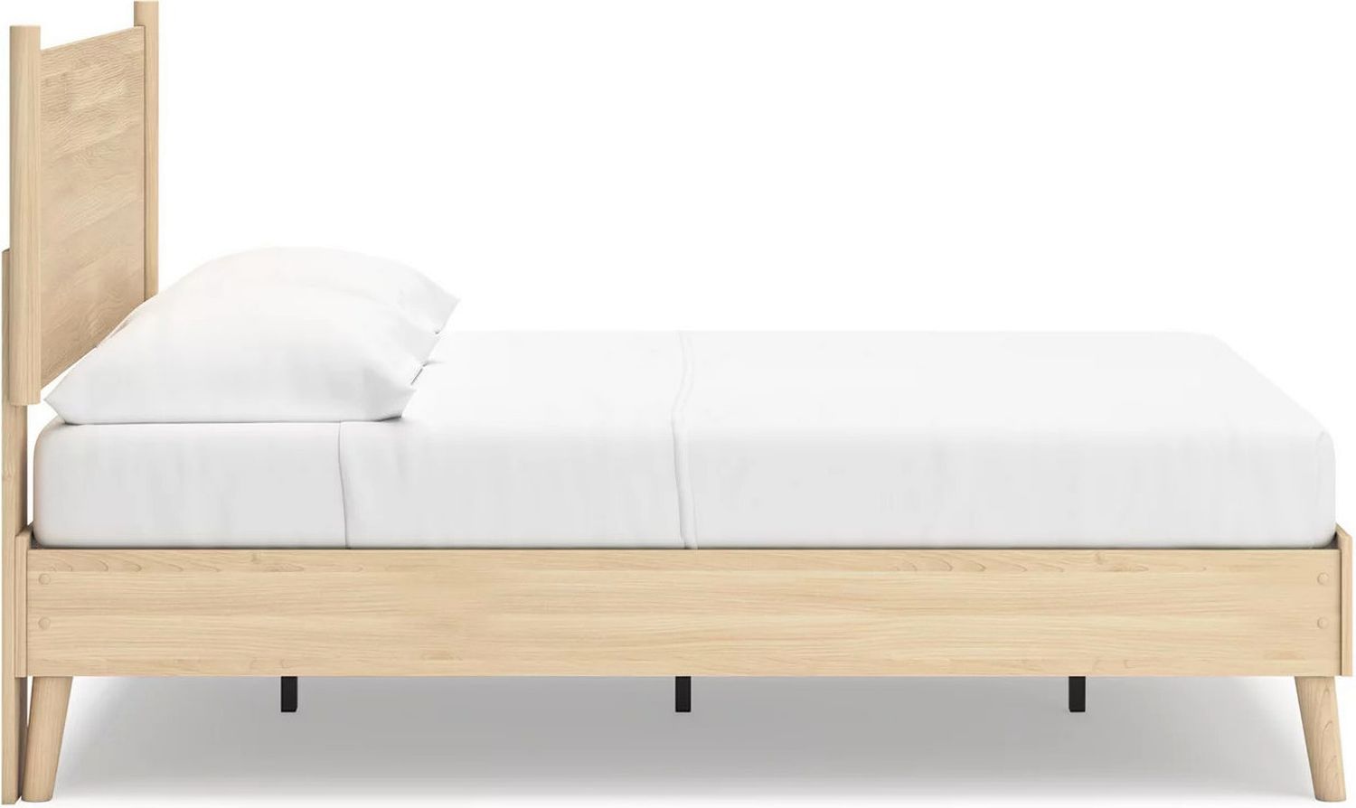 Cabinella Full Platform Panel Bed In Tan EB2444B1