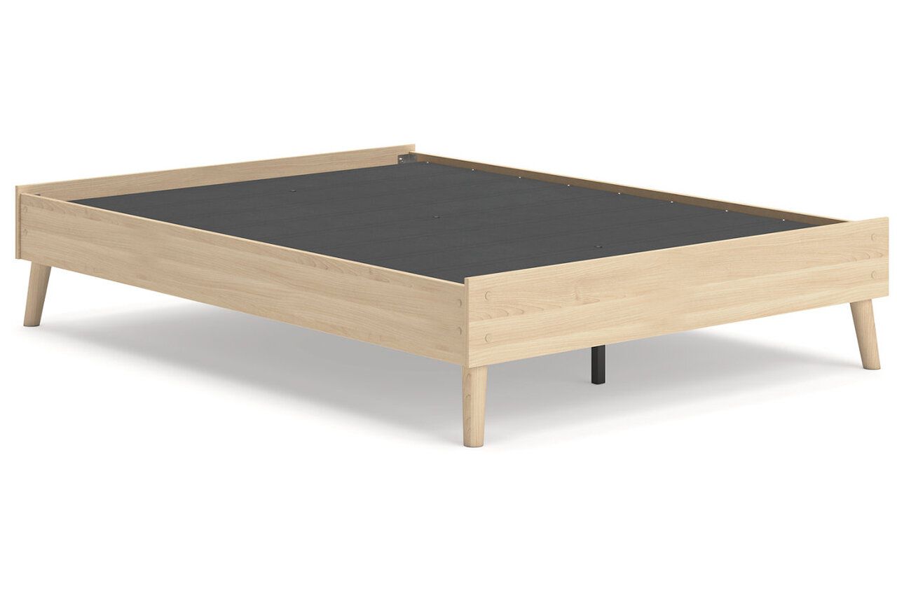Cabinella Full Platform Panel Bed In Tan EB2444B1