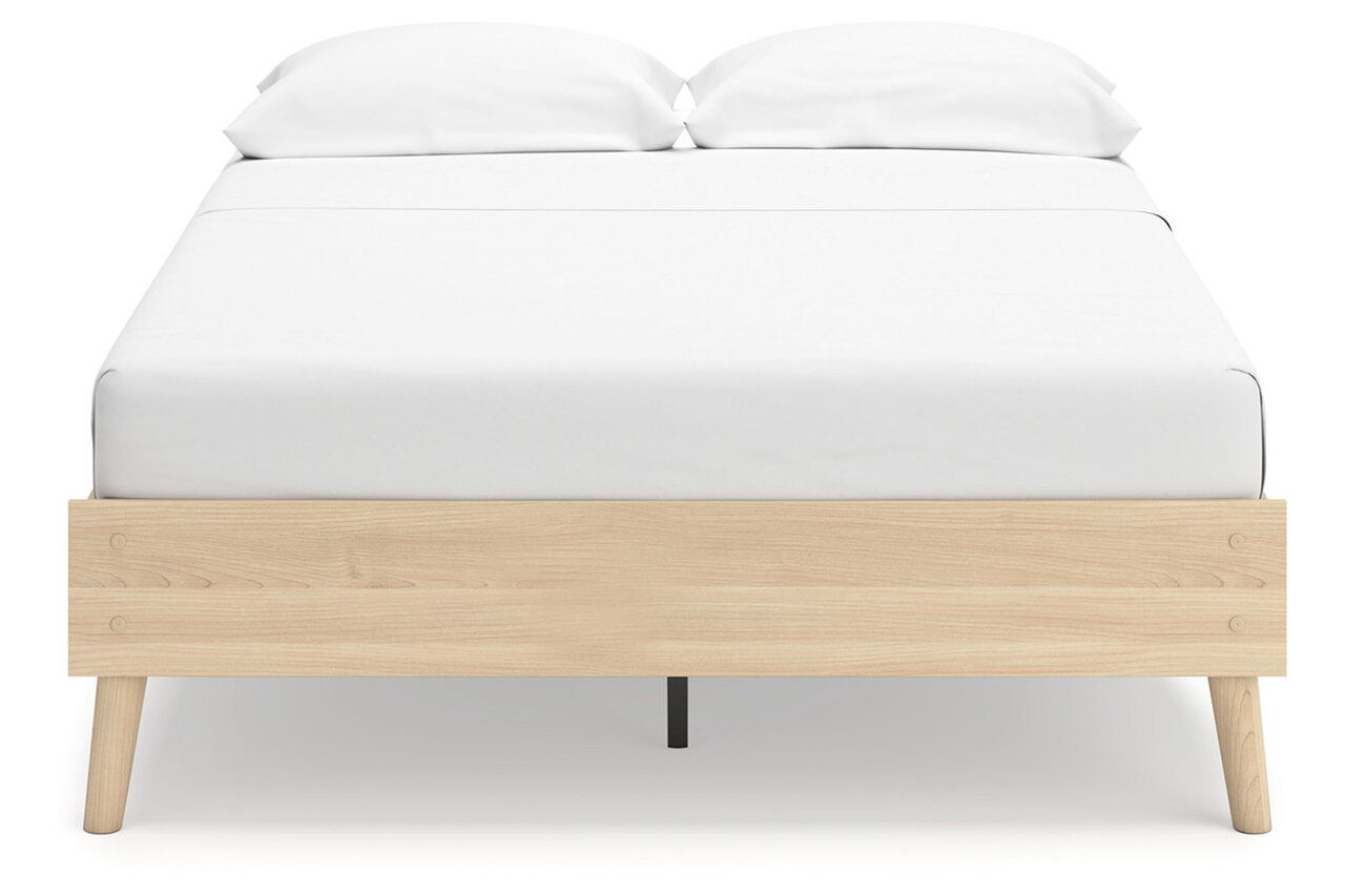 Cabinella Full Platform Panel Bed In Tan EB2444B1