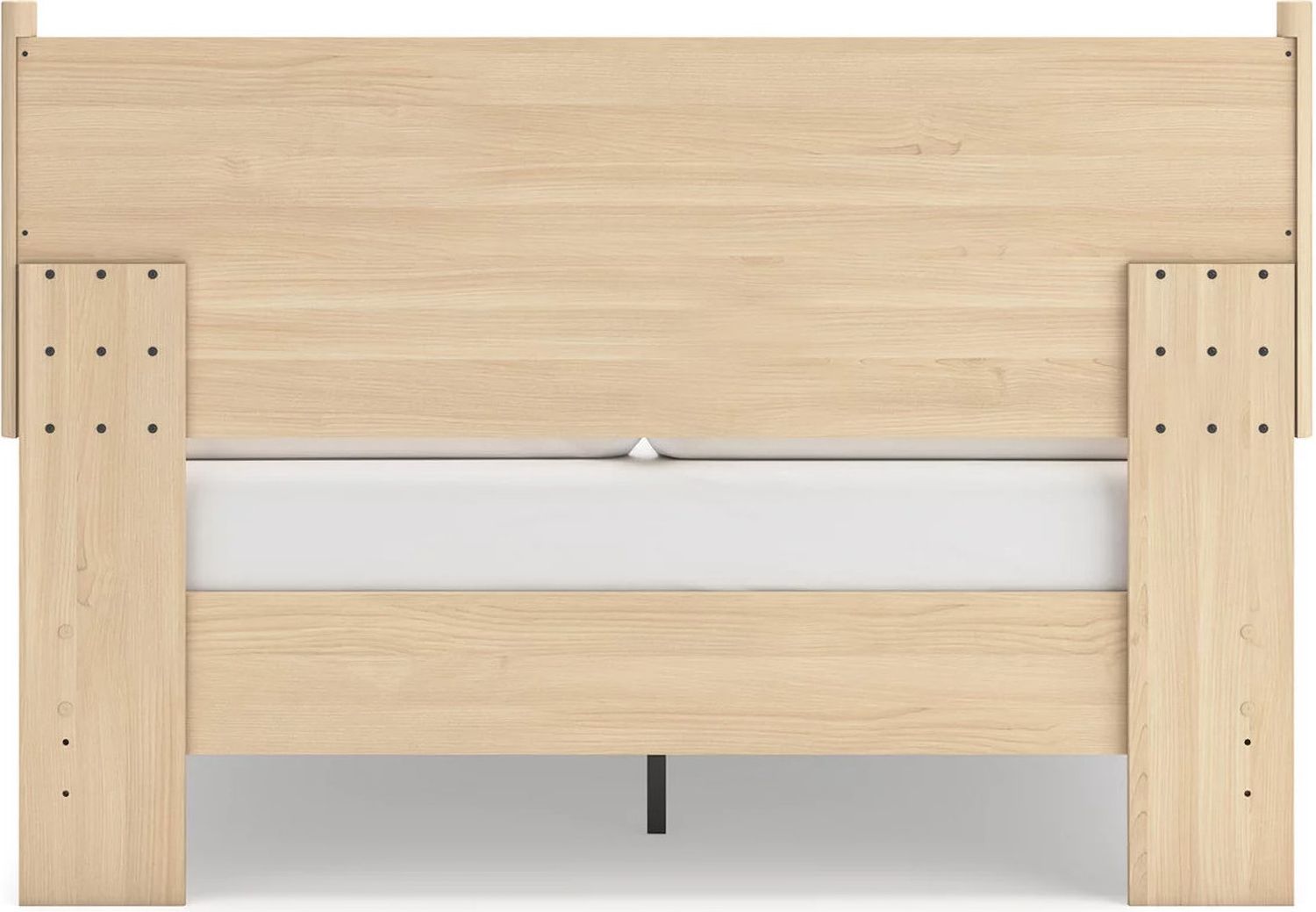 Cabinella Queen Platform Panel Bed In Tan EB2444B2