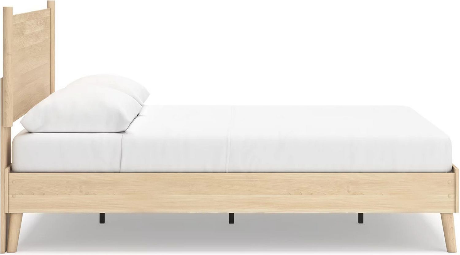 Cabinella Queen Platform Panel Bed In Tan EB2444B2