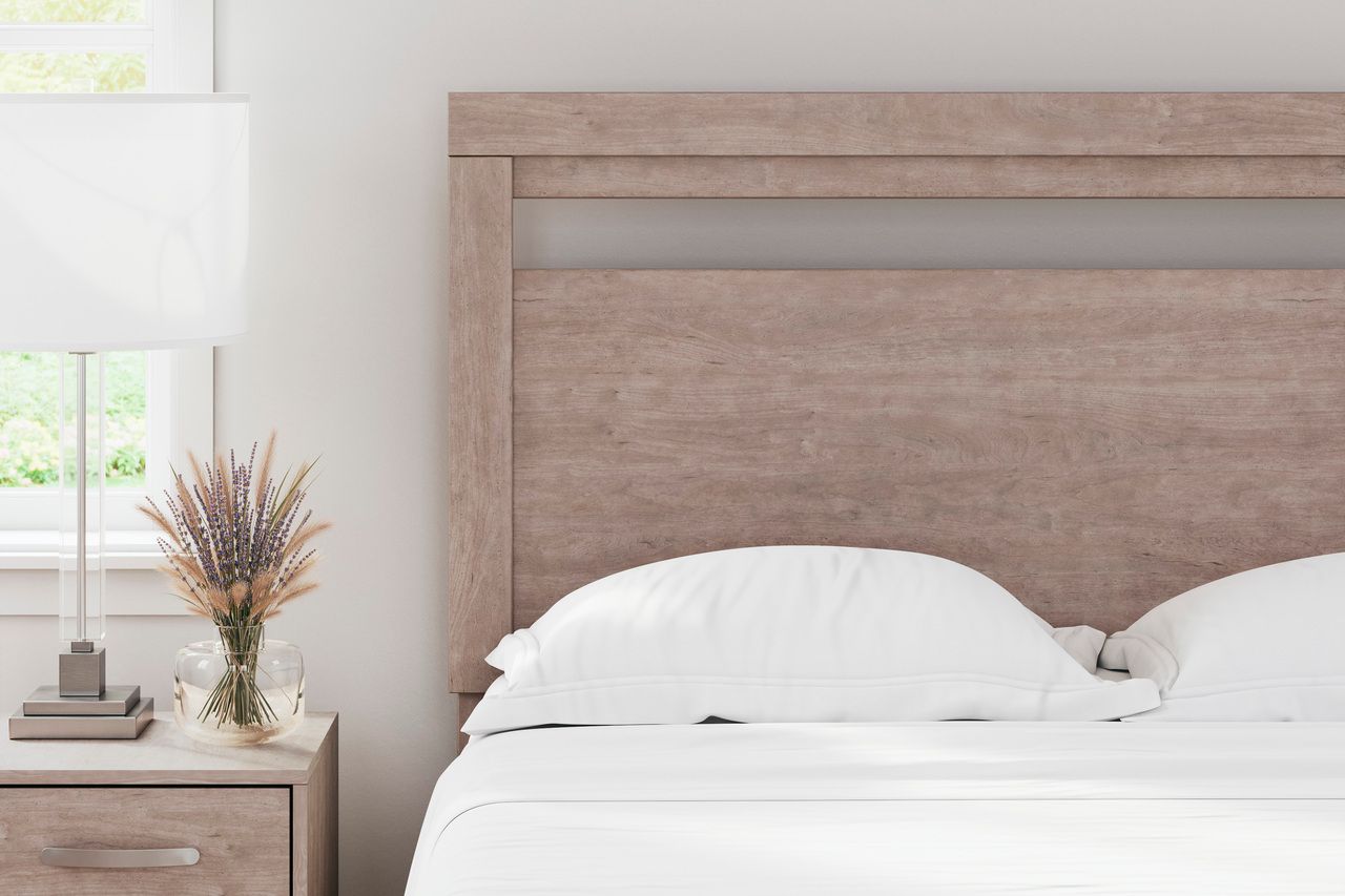 Flannia Gray Full Panel Headboard Only EB2520156