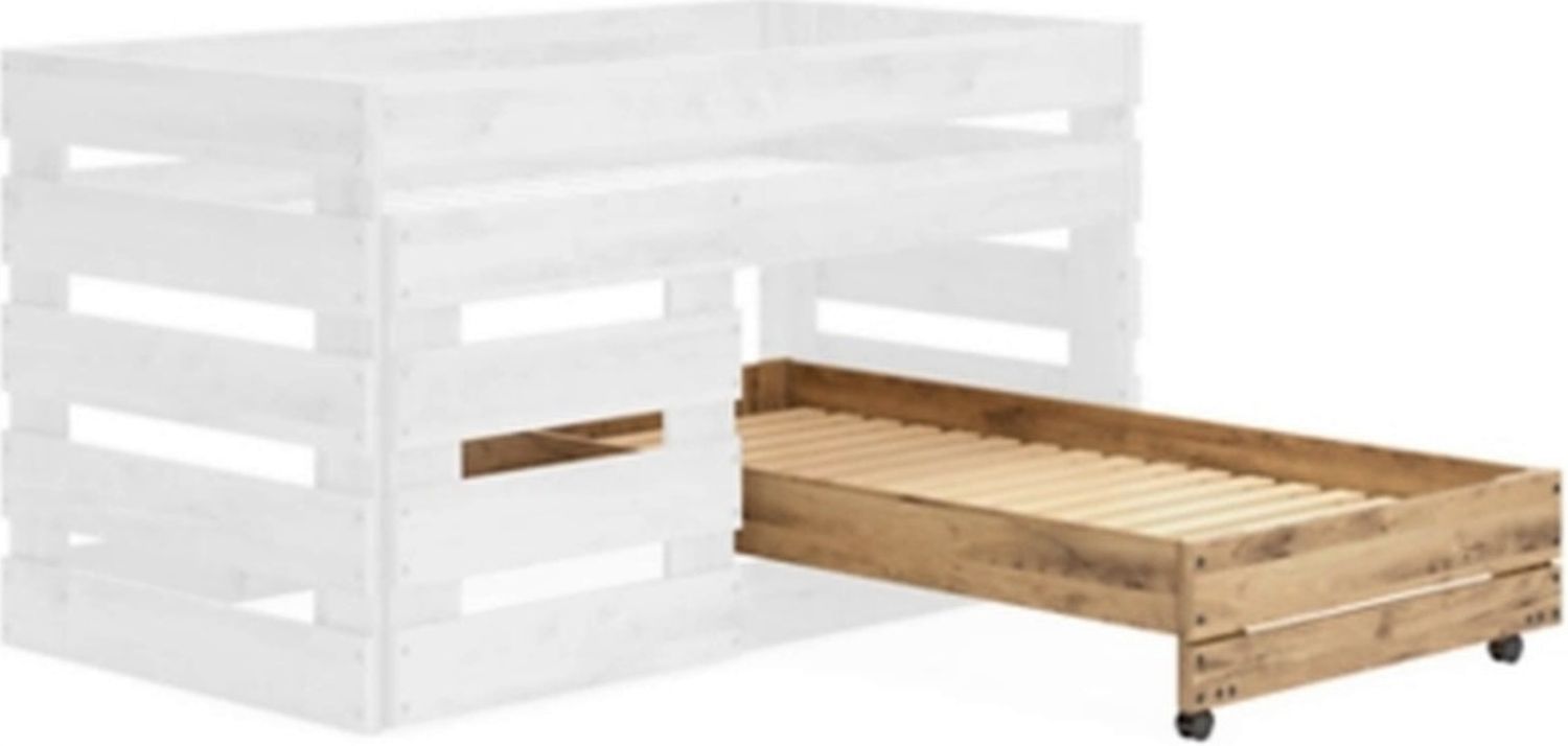 Larstin Brown Twin Loft Caster Bed EB271268B